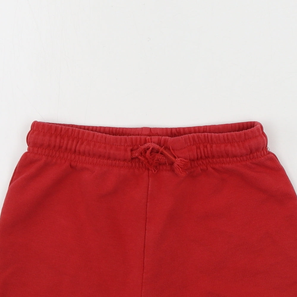 George Boys Red   Sweat Shorts Size 5-6 Years