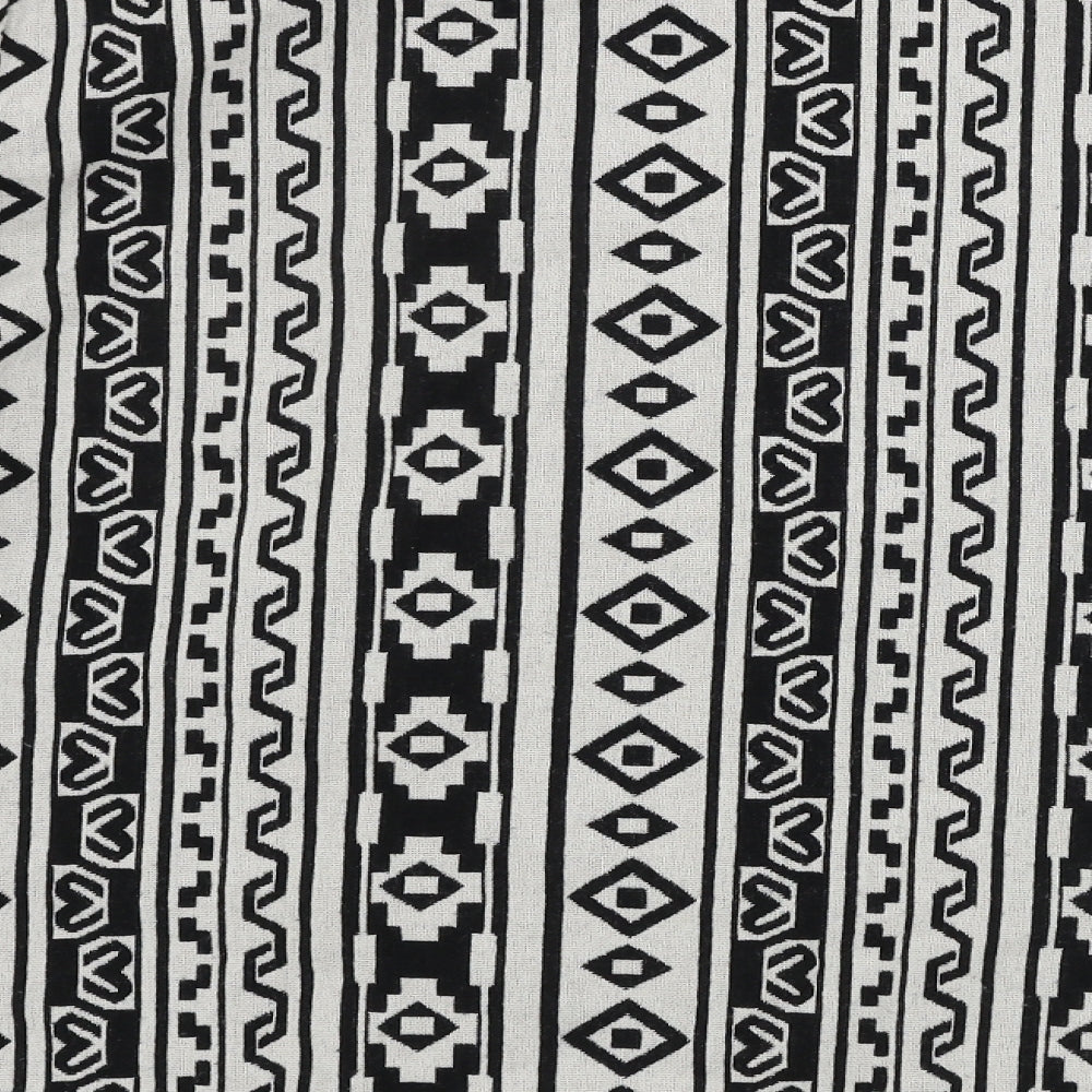 Atmosphere  Womens White Geometric  Cardigan Jumper Size 16