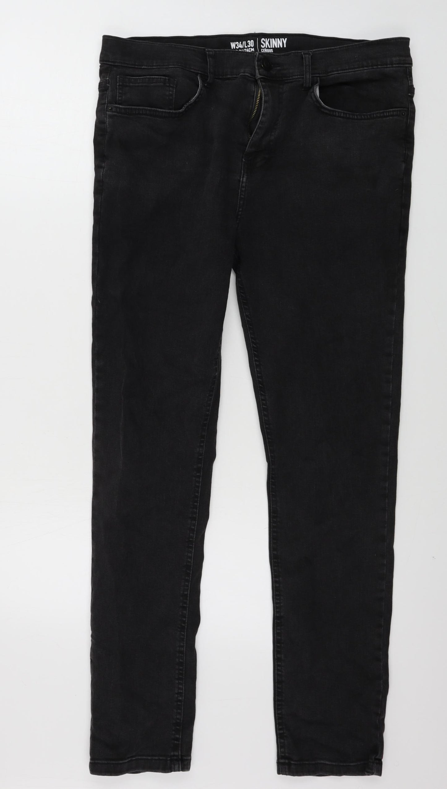 Pep&co      Womens Black   Skinny Jeans Size 34 in L30 in