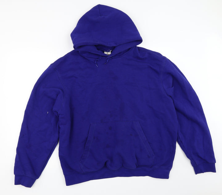 B&C Womens Blue   Pullover Hoodie Size XL