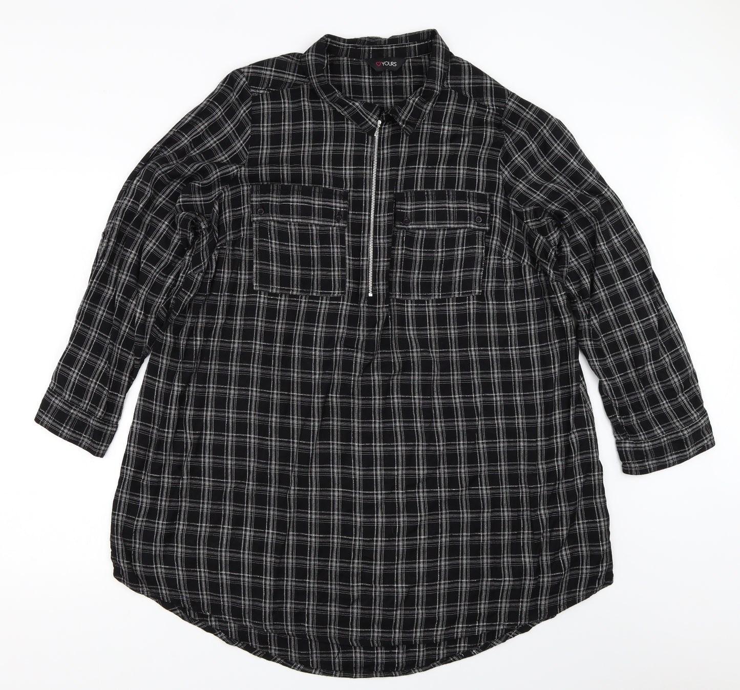 Yours Womens Black   Basic Blouse Size 20