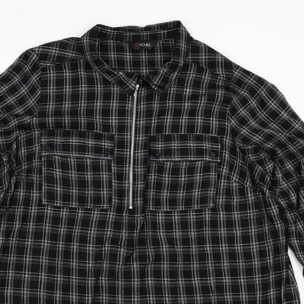 Yours Womens Black   Basic Blouse Size 20