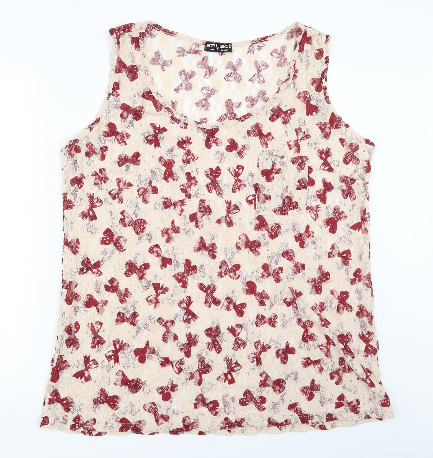 Select Womens Beige   Basic Blouse Size 18