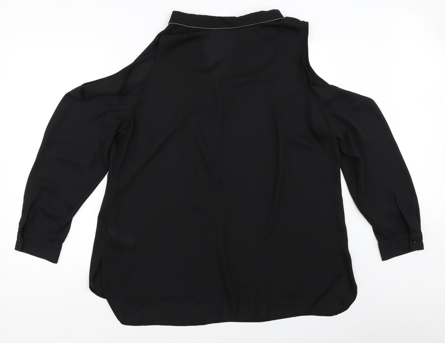 F&F Womens Black   Basic Button-Up Size 22