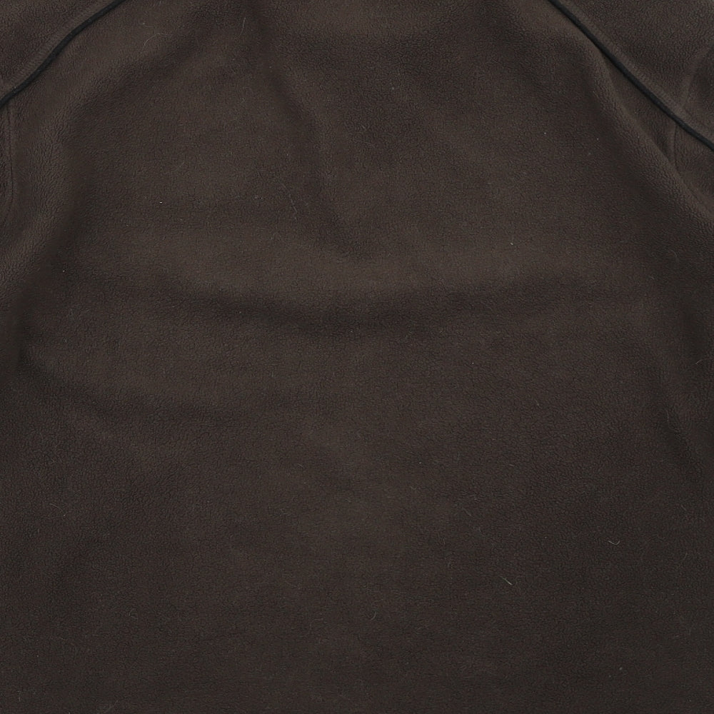 Cedar Wood State Mens Brown  Fleece Henley Sweatshirt Size L