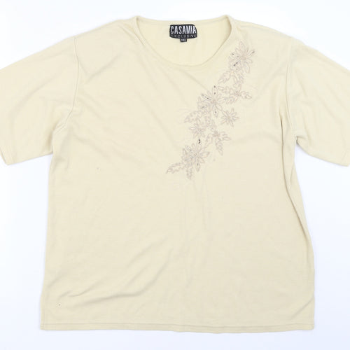 Casamia Womens Beige   Basic T-Shirt One Size