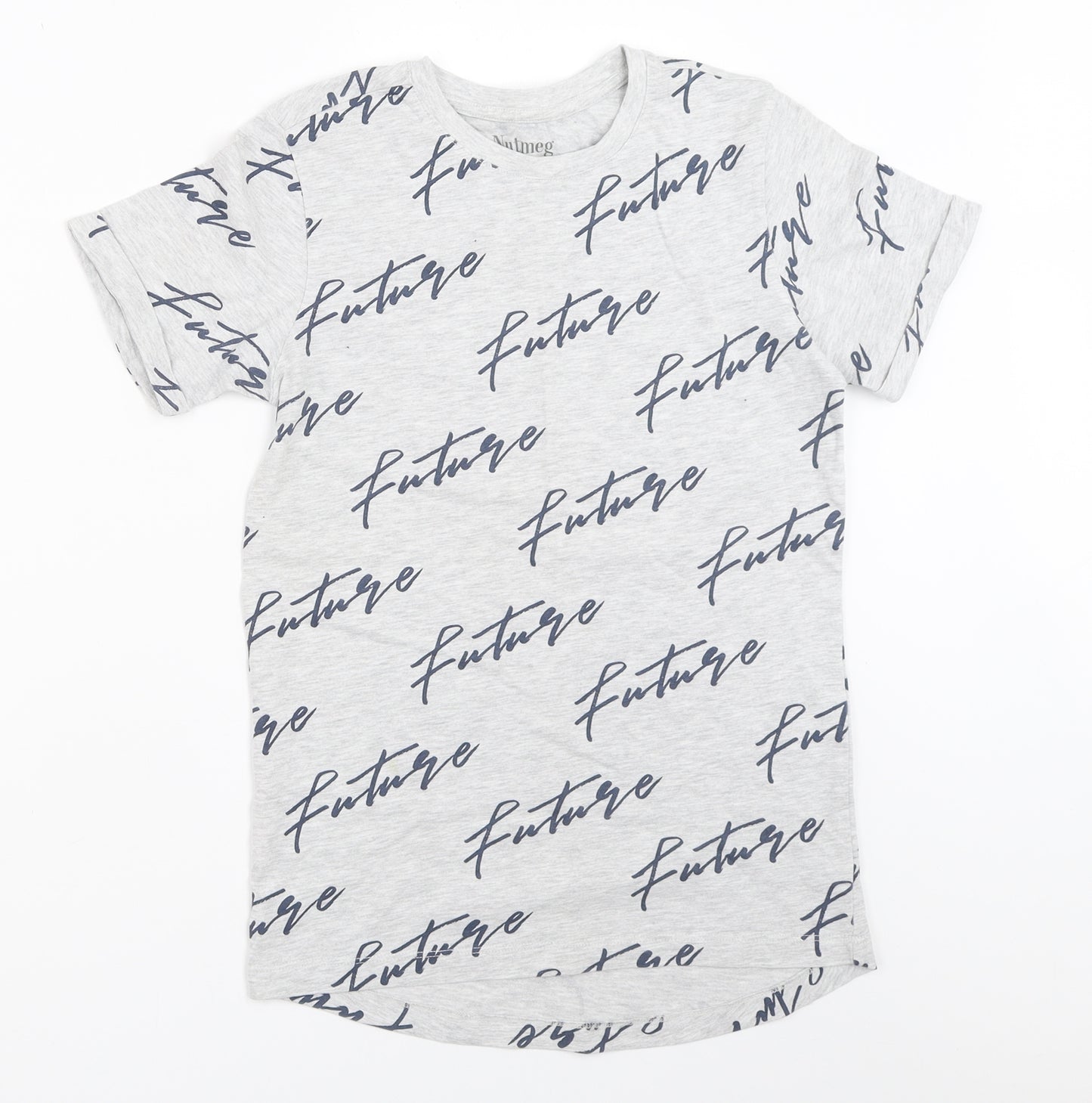 Nutmeg Boys Grey   Basic T-Shirt Size 12-13 Years