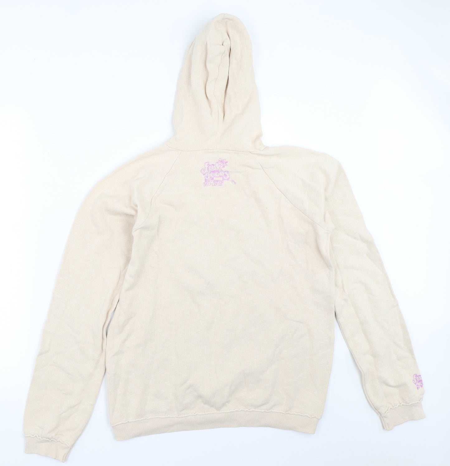 FCUK Jeans Womens Beige   Pullover Hoodie Size M