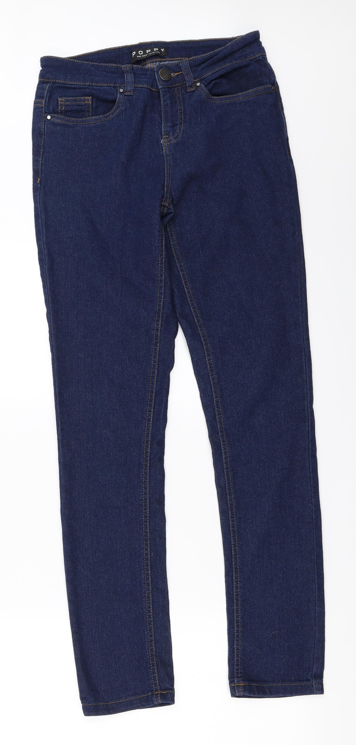 Peacocks Womens Blue   Skinny Jeans Size 8 L30 in