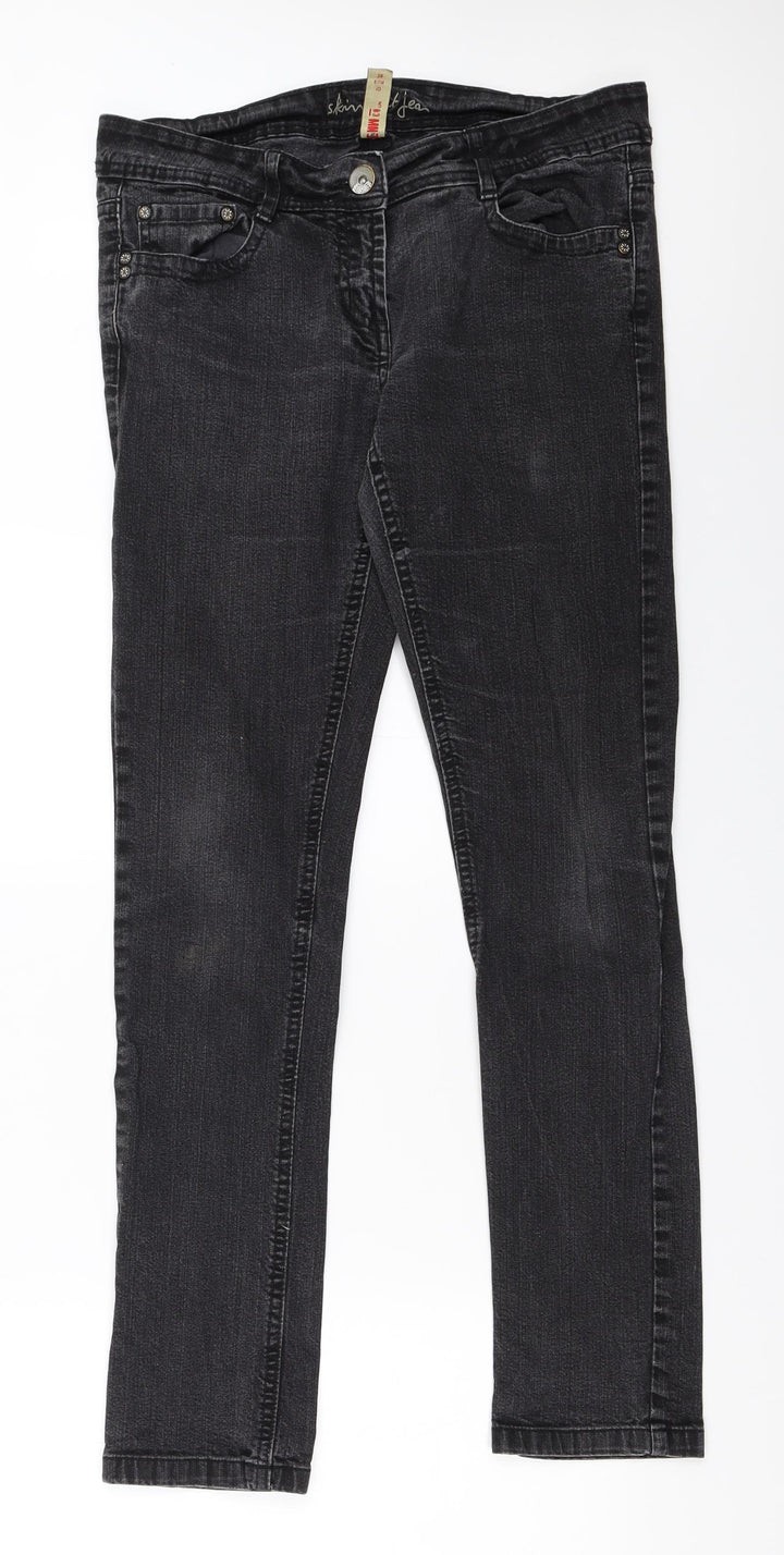 Primark Womens Black Skinny Jeans Size 10 L30 in
