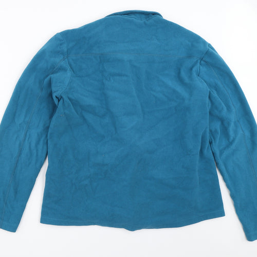 Oxy Lane Womens Blue  Fleece Jacket  Size 2XL