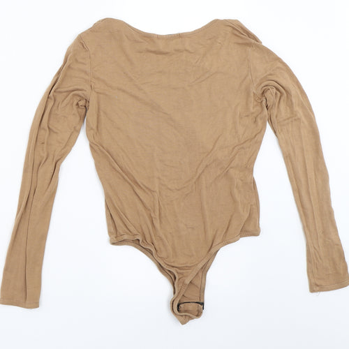 In the Style Womens Beige   Basic T-Shirt Size 8
