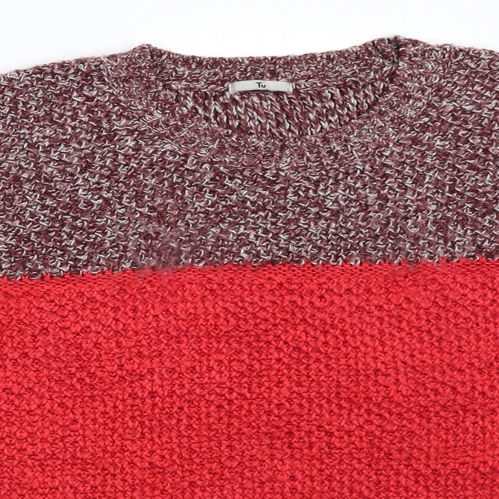 TU Womens Red   Pullover Jumper Size 14