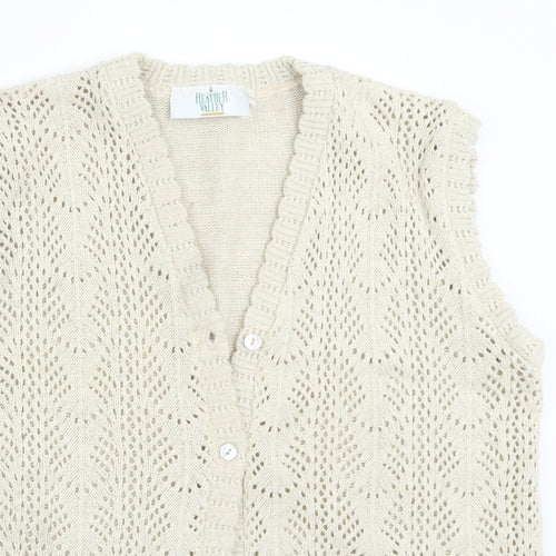 Heather Valley Womens Beige   Cardigan Jumper Size 12