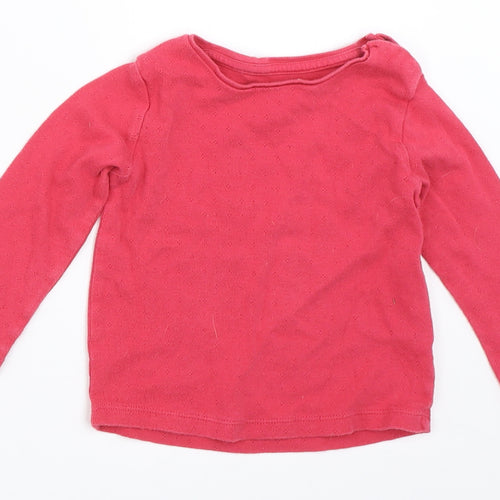 F&F Girls Pink   Basic T-Shirt Size 9-12 Months
