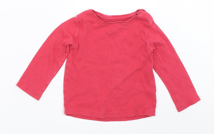 F&F Girls Pink   Basic T-Shirt Size 9-12 Months