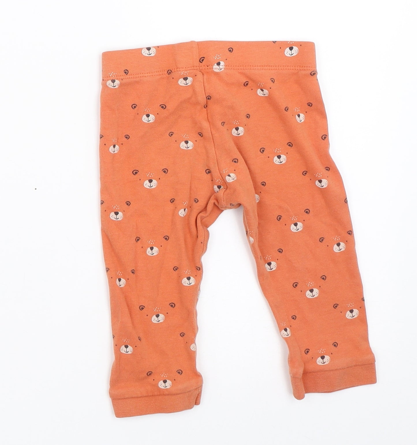 F&F Boys Orange   Capri Trousers Size 9-12 Months