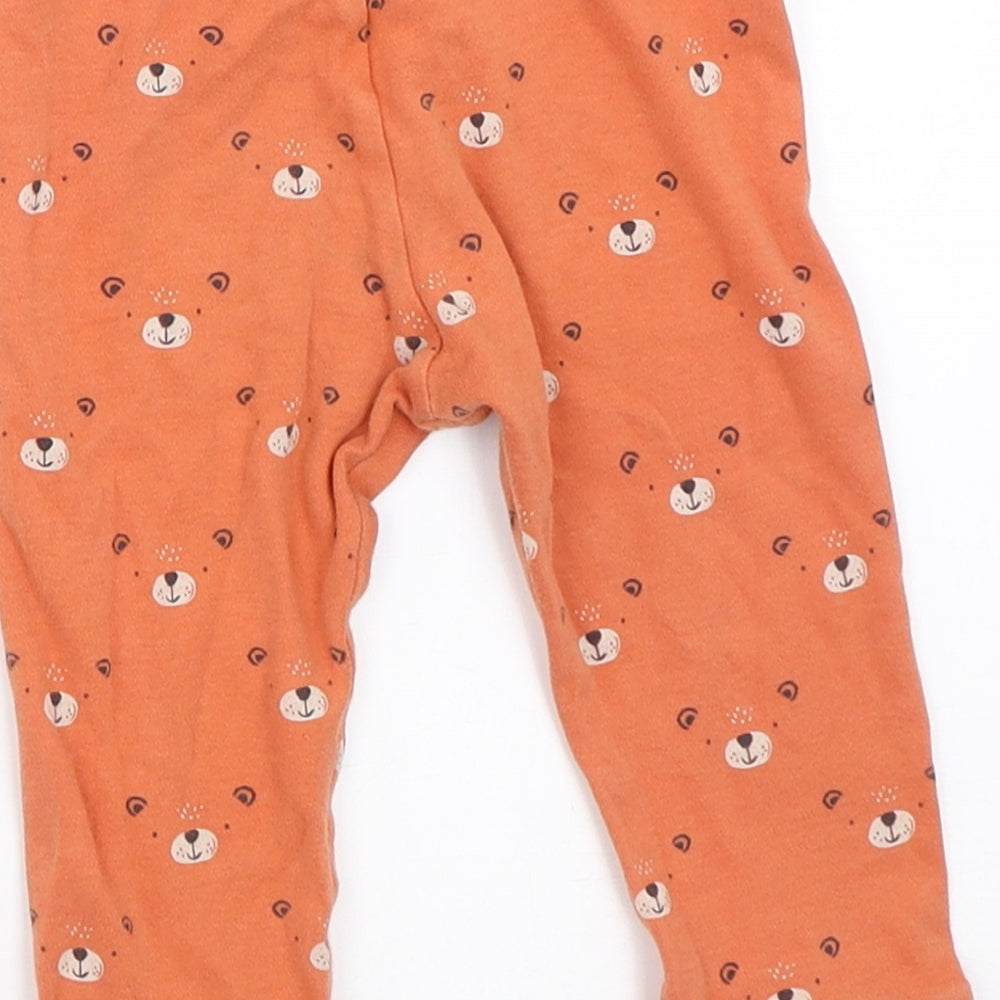 F&F Boys Orange   Capri Trousers Size 9-12 Months