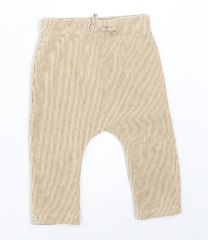 TU Baby Beige   Capri Trousers Size 9-12 Months