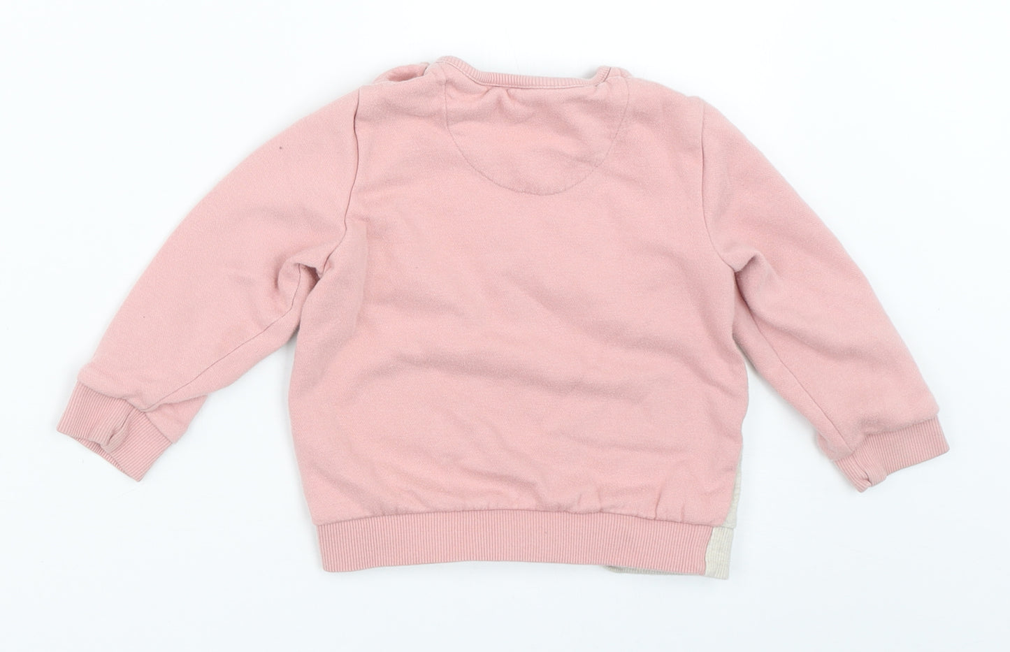 F&F Girls Pink   Pullover Jumper Size 12-18 Months