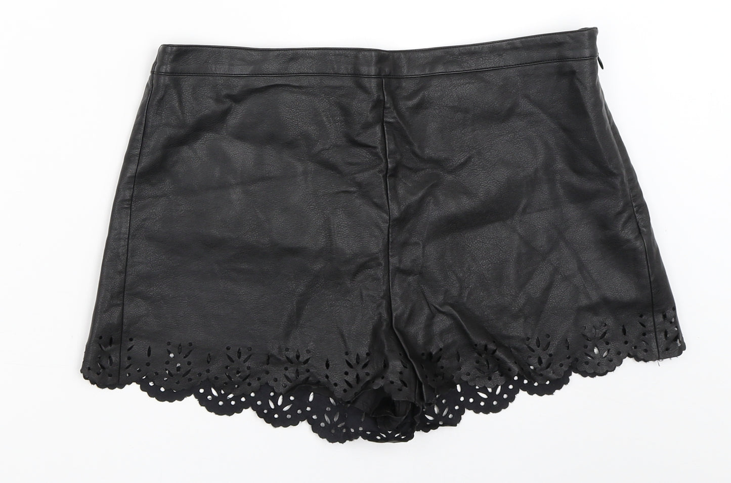 Topshop Womens Black   Hot Pants Shorts Size 12