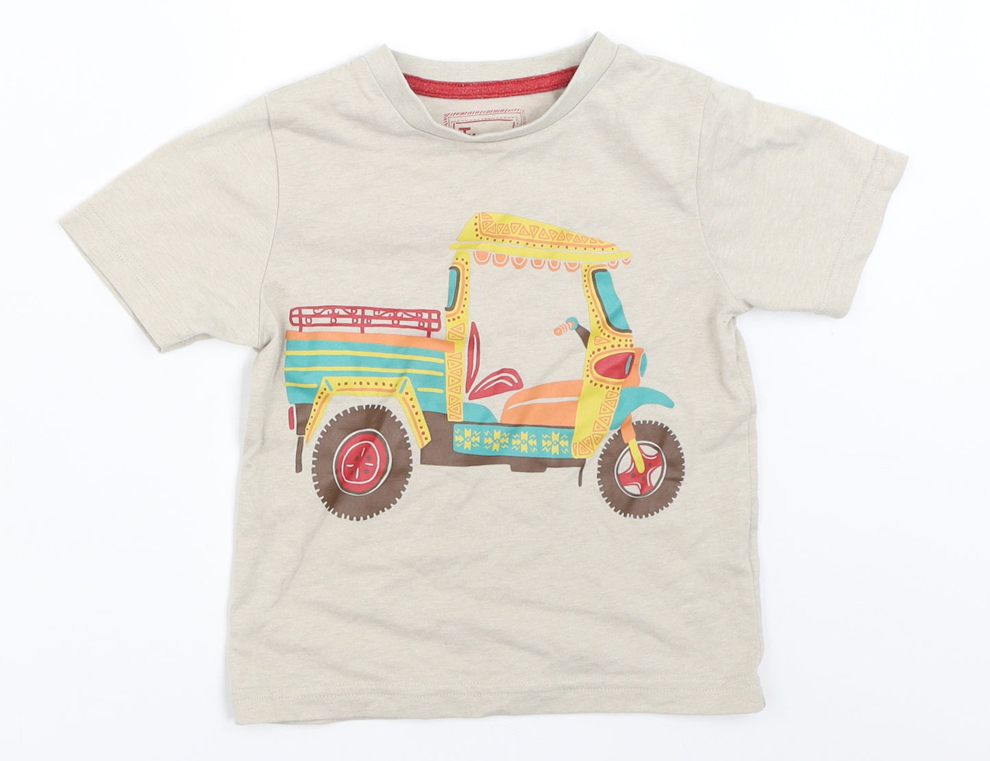 TU Boys Beige   Basic T-Shirt Size 12-13 Years