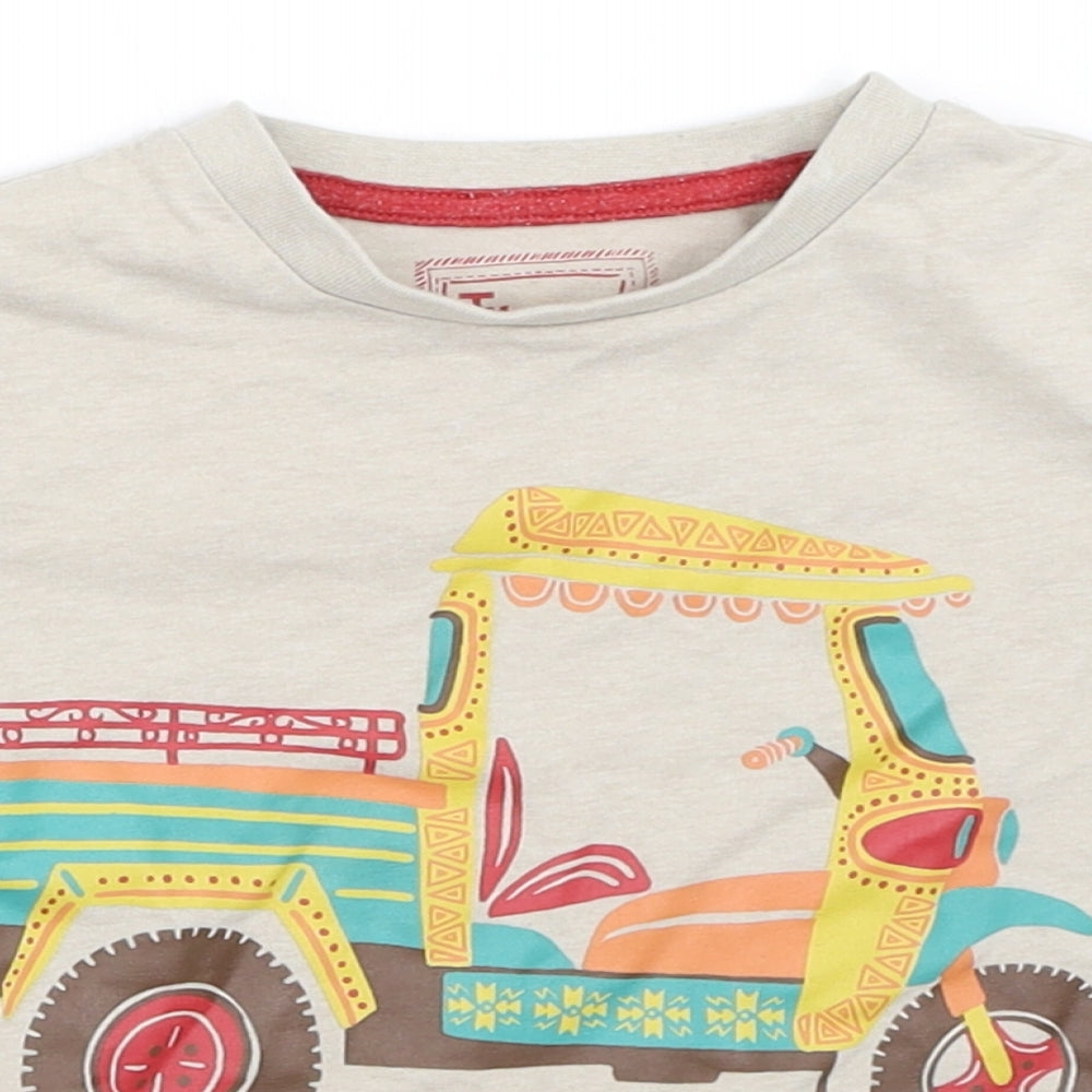TU Boys Beige   Basic T-Shirt Size 12-13 Years