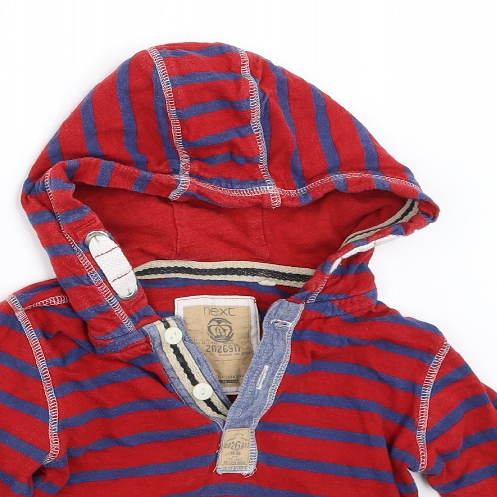 NEXT Boys Red Striped  Pullover Jumper Size 12-18 Months