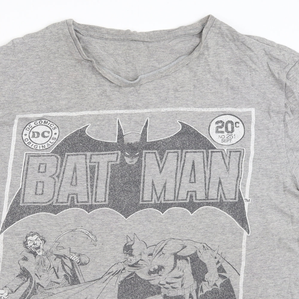 George Mens Grey    T-Shirt Size XL  - batman