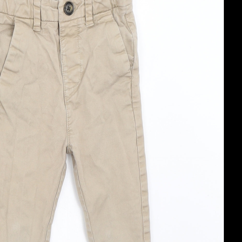 Marks and Spencer Boys Beige   Capri Trousers Size 18-24 Months