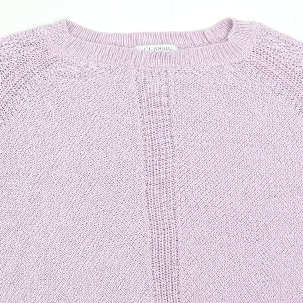 Marks and Spencer Womens Purple   Pullover Jumper Size 16