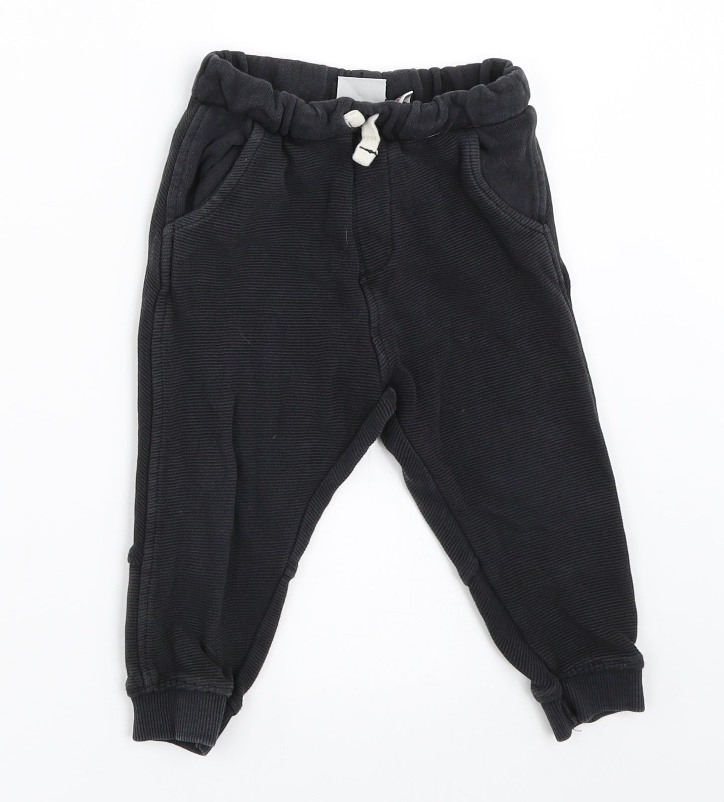 Zara Boys Black   Jogger Trousers Size 18-24 Months