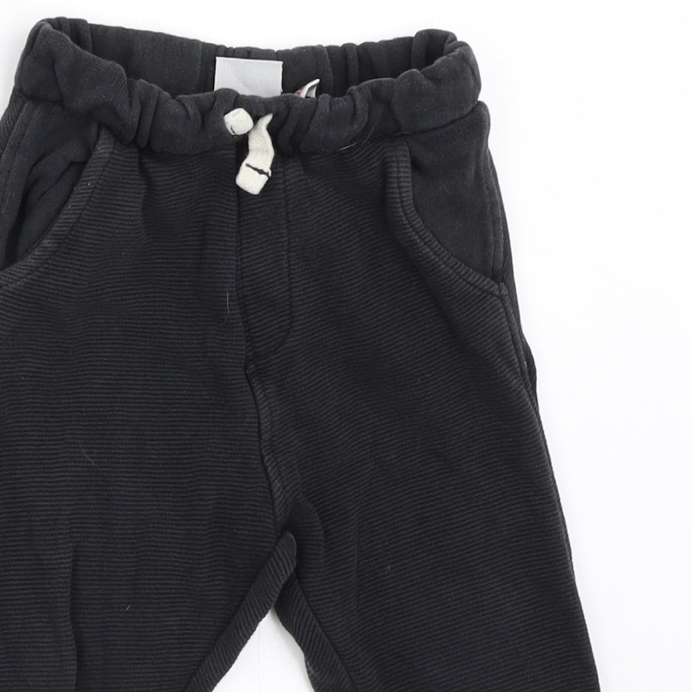 Zara Boys Black   Jogger Trousers Size 18-24 Months