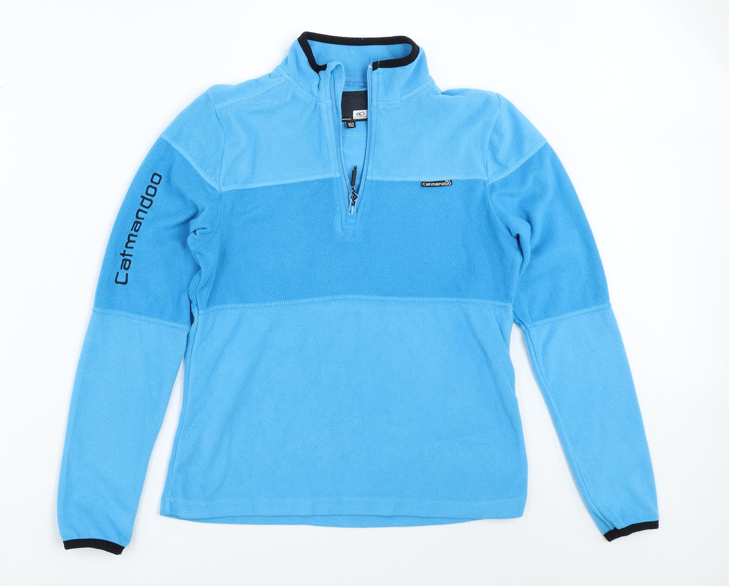 Catmandoo Boys Blue  Fleece Henley Sweatshirt Size 12 Years