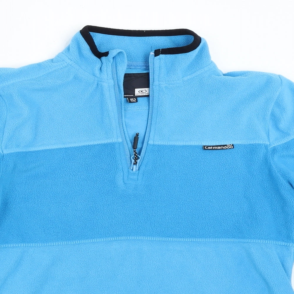 Catmandoo Boys Blue  Fleece Henley Sweatshirt Size 12 Years