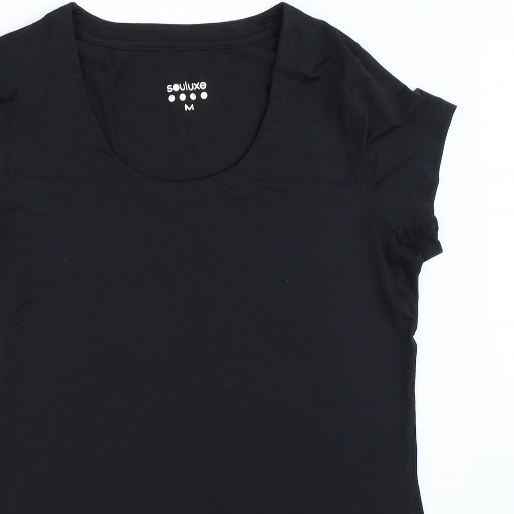 Souluxe Womens Black   Basic T-Shirt Size M
