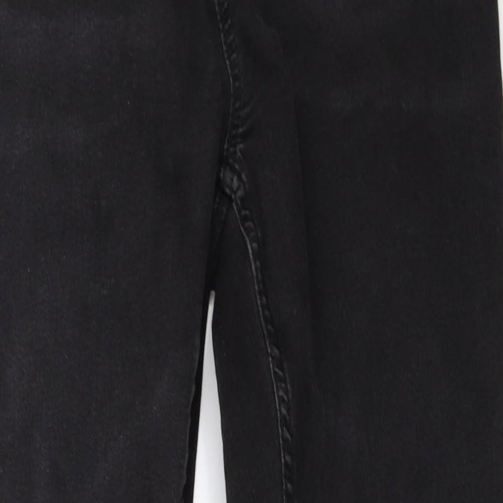 Marks and Spencer Womens Black   Straight Jeans Size 12 L28.5 in