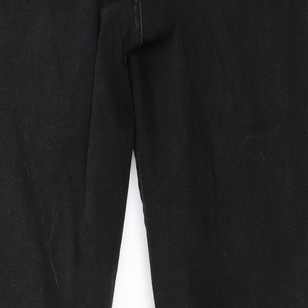 Marks and Spencer Womens Black   Straight Jeans Size 12 L28.5 in