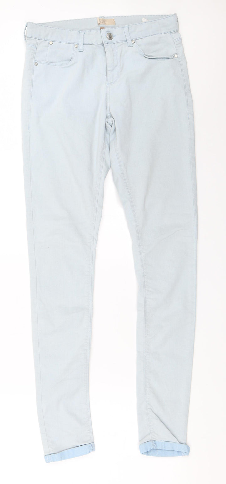 Topshop Womens Blue Skinny Jeans Size 30 in L34 in
