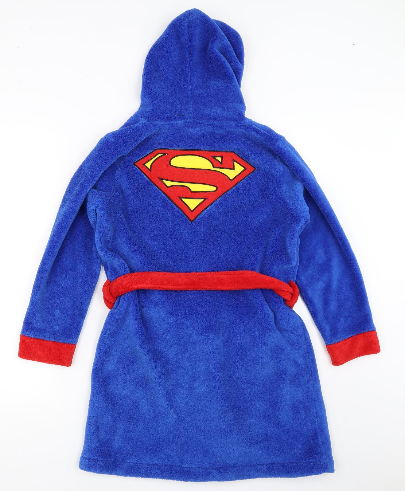 Primark Boys Blue Solid   Robe Size 9-10 Years  - superman