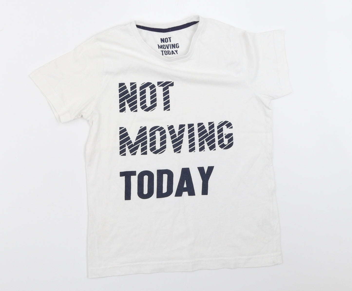 Matalan Boys White   Basic T-Shirt Size 10-11 Years