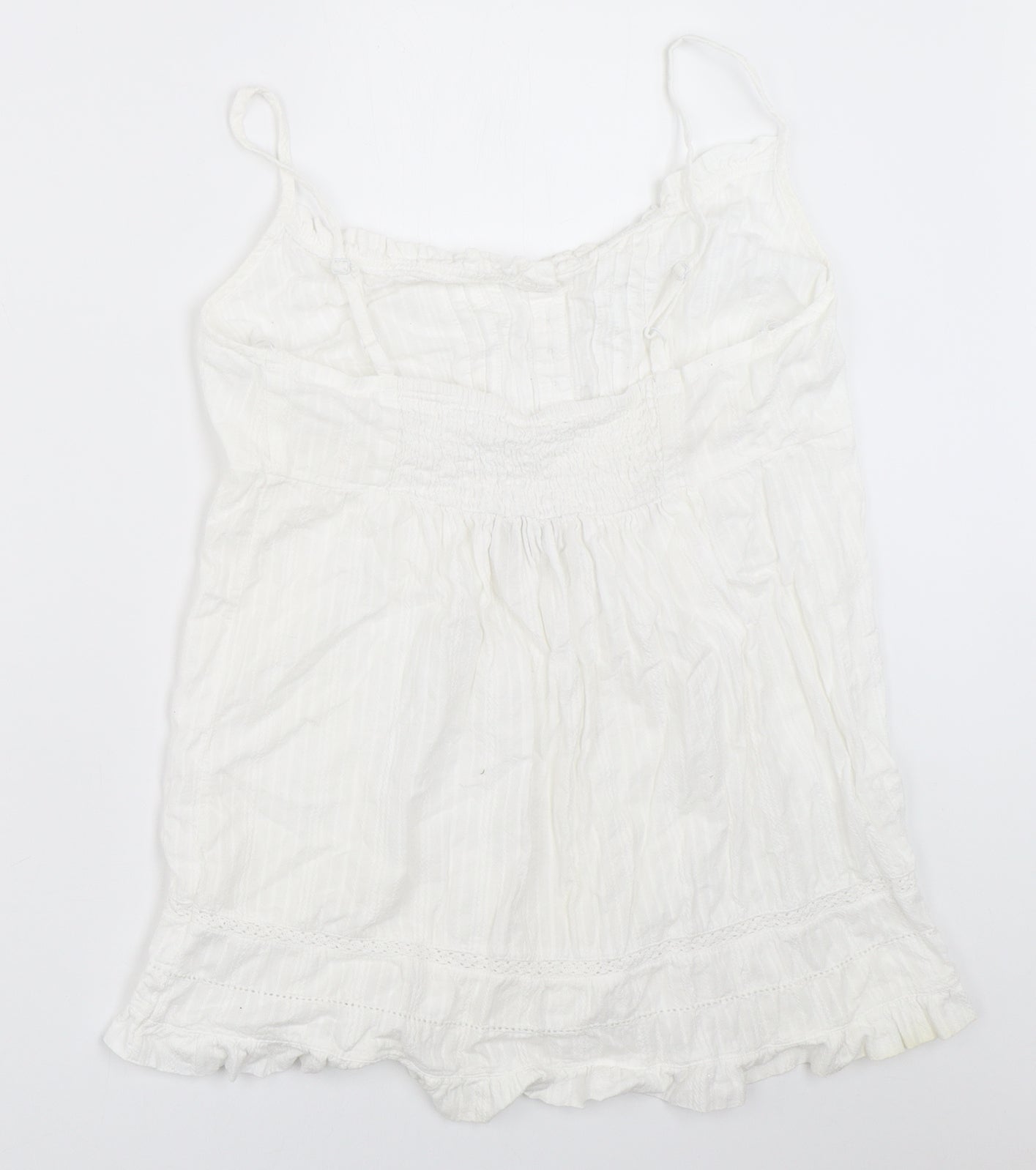 TU Womens White   Camisole Blouse Size 12