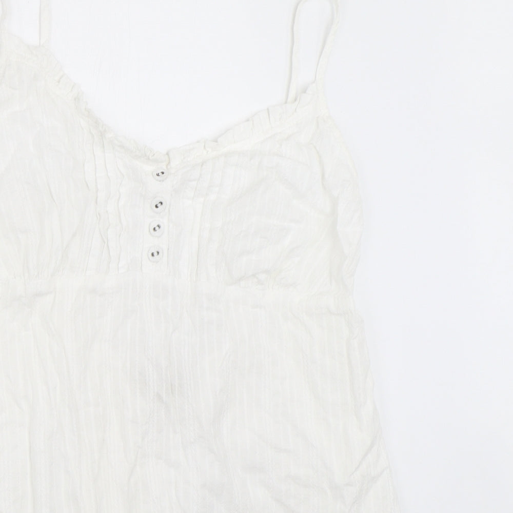 TU Womens White   Camisole Blouse Size 12