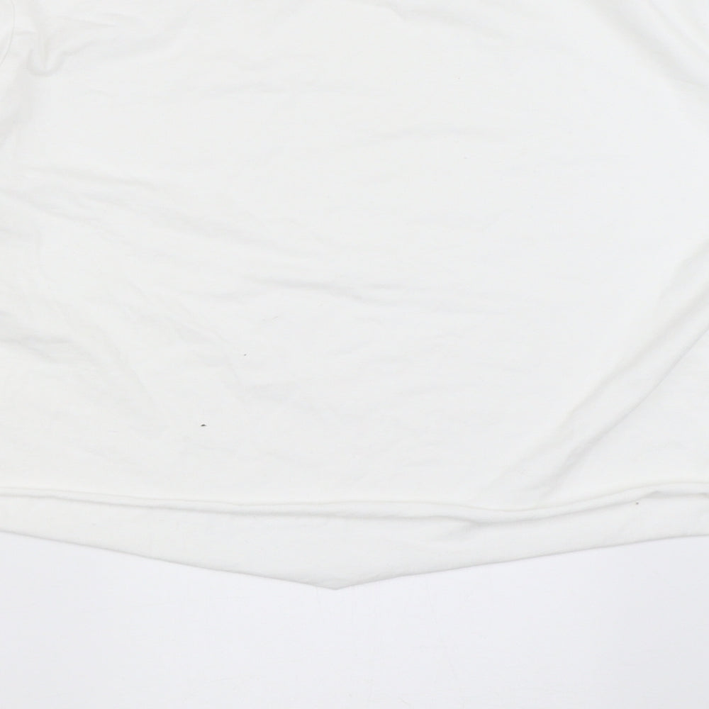 Boohoo Womens White   Basic T-Shirt Size 22