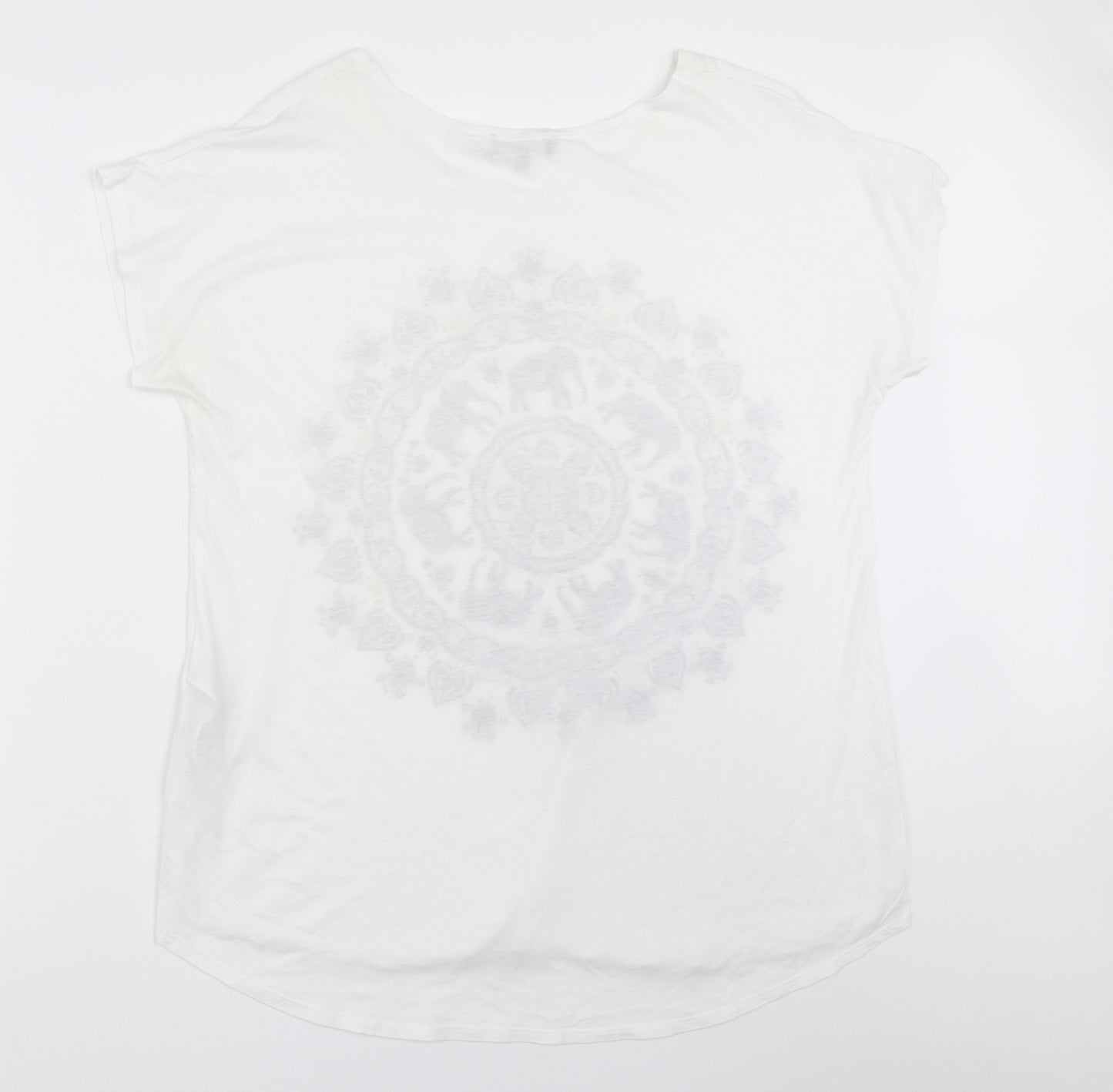 New Look Womens White   Basic T-Shirt Size 18