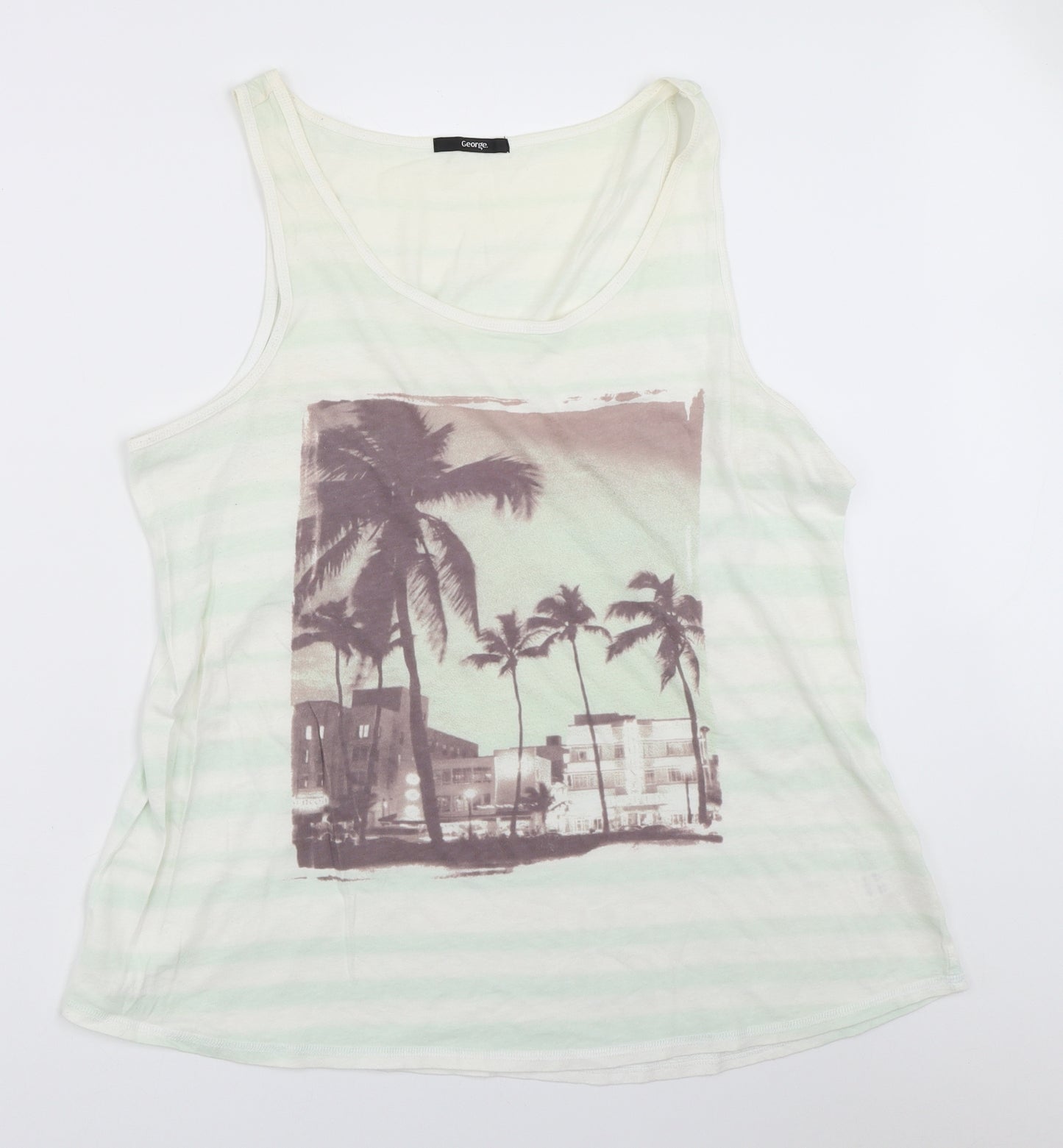 George Womens Ivory   Basic Tank Size 20