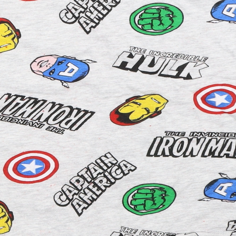 Marvel Boys Grey   Basic T-Shirt Size 7 Years  - marvel