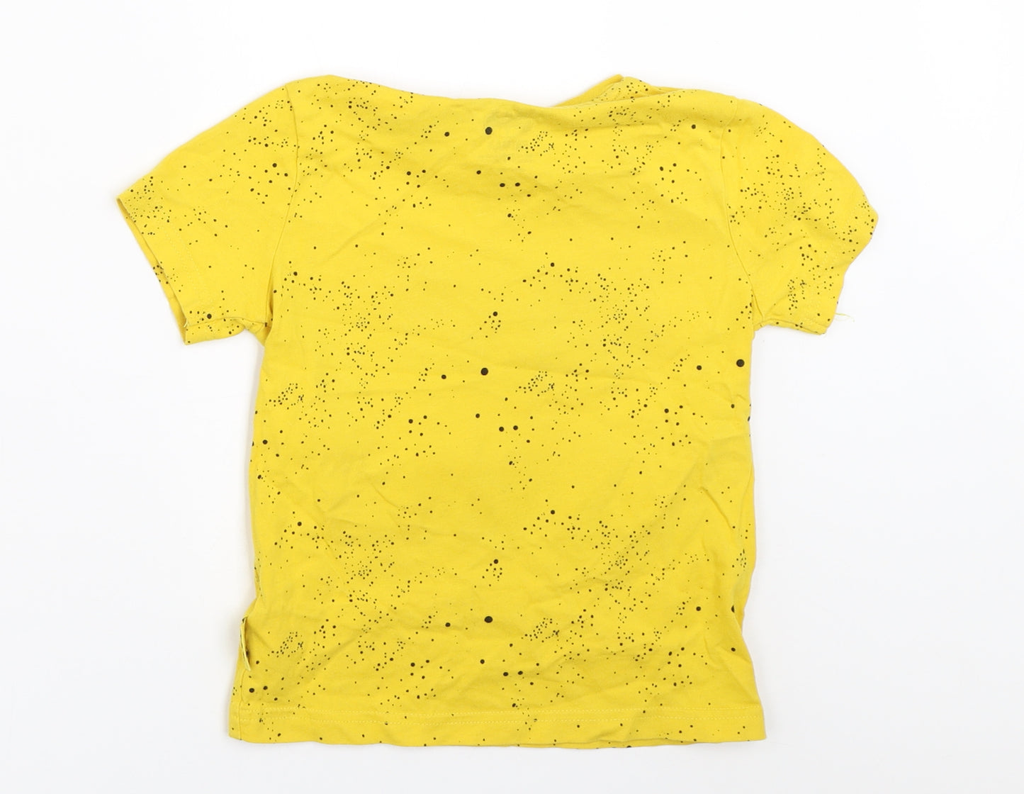 Primark Boys Yellow   Basic T-Shirt Size 4-5 Years  - batman