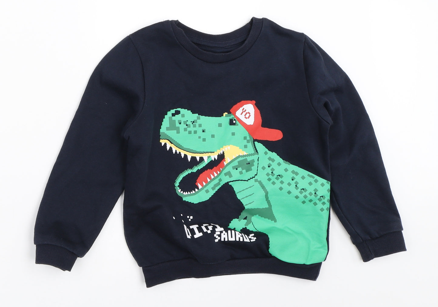 Primark Boys Blue   Pullover Sweatshirt Size 5-6 Years