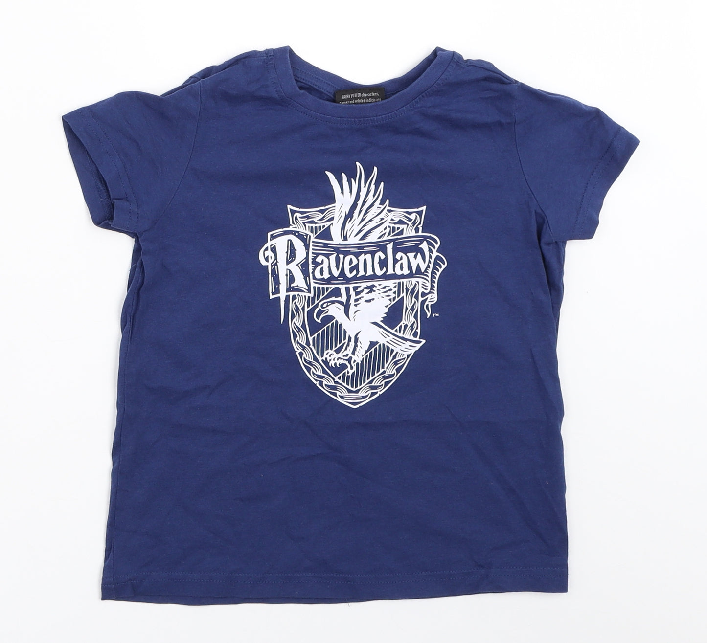 Harry Potter Boys Blue   Basic T-Shirt Size 5-6 Years  - harry potter ravenclaw